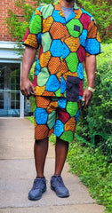 2 Piece African Print Men Designs