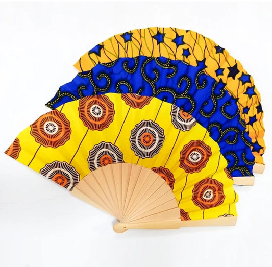 Handmade Fan with African Print