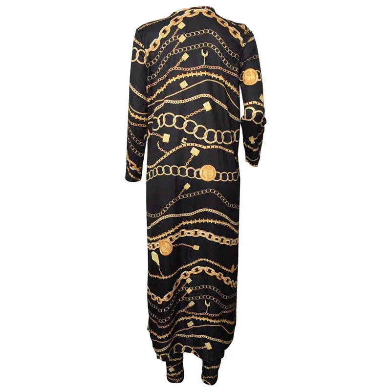 New Season African Print Elastic Style Dashiki Sleeve Famous Suit For Lady women coat and leggings 2pcs/set