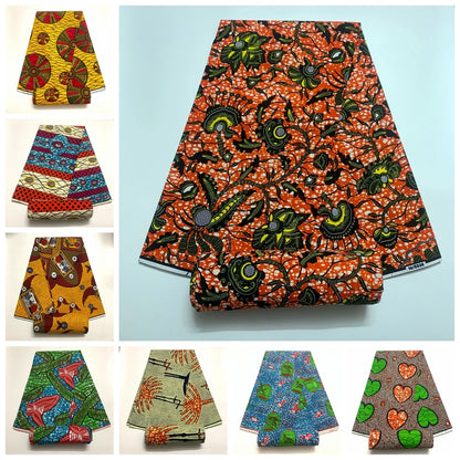 2024 high quality ankara fabric african real wax print cotton 100% tissus wax african High Quality print wax Dresses for Women