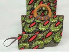 Luxury African print handbag